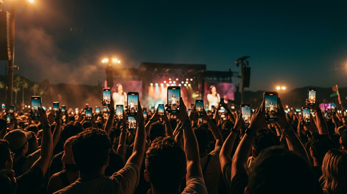 Coachella en 9:16: Por qué estamos consumiendo el mundo a través de una cerradura digital