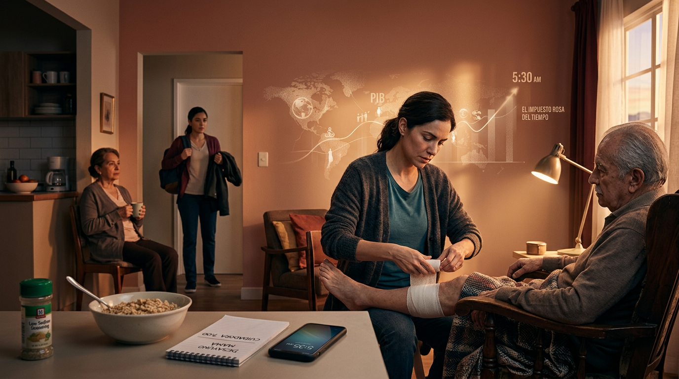 El impuesto rosa del tiempo: por qué las mujeres sostienen el PIB financiero